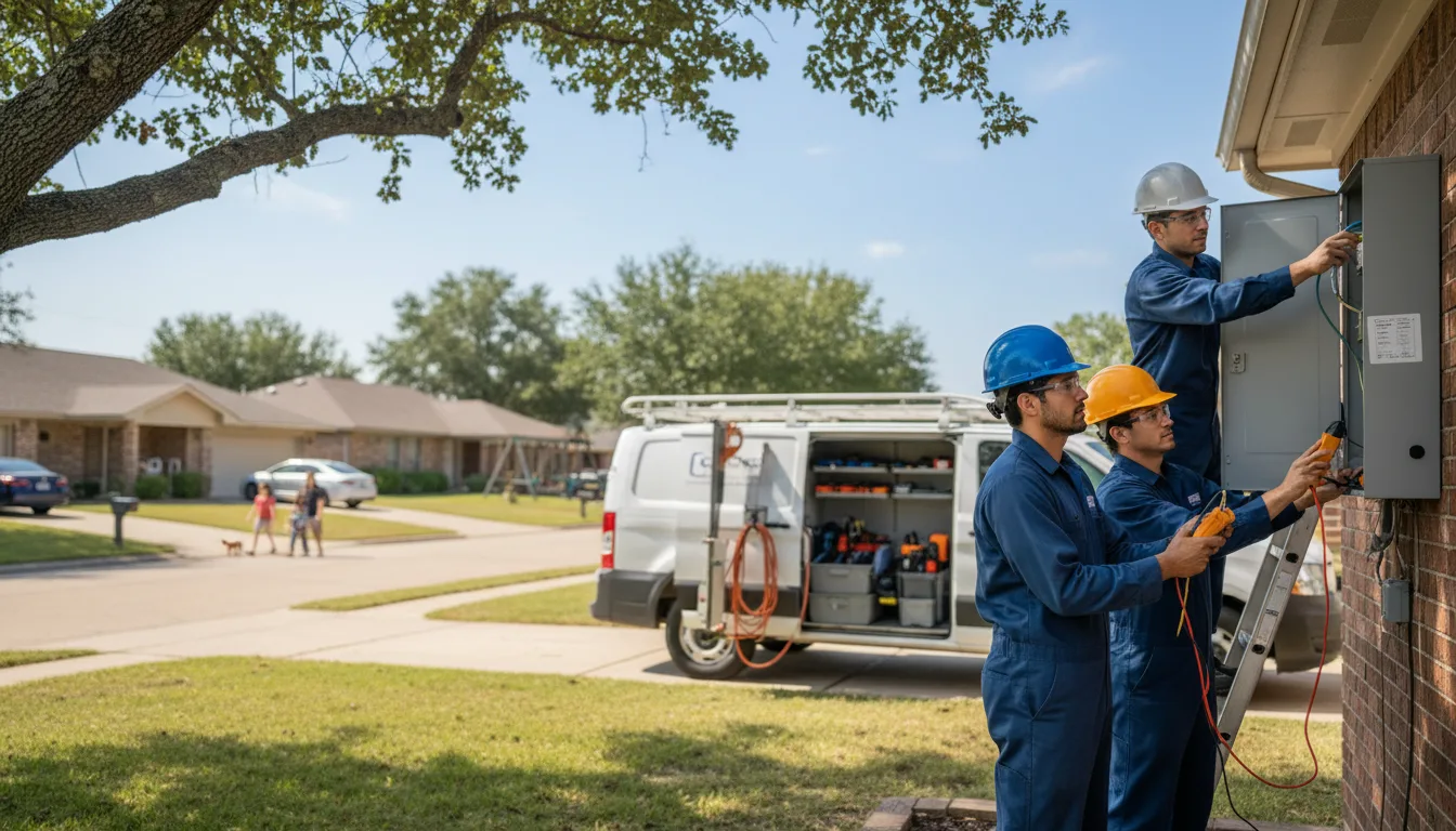 Certified electrician providing emergency electrical services in Maud, TX